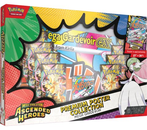 Pokemon TCG - Mega Evolution - Ascended Heroes Premium Poster Collection: Mega Gardevoir