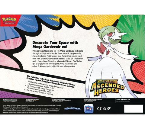 Pokemon TCG - Mega Evolution - Ascended Heroes Premium Poster Collection: Mega Gardevoir