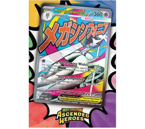 Pokemon TCG - Mega Evolution - Ascended Heroes Premium Poster Collection: Mega Gardevoir