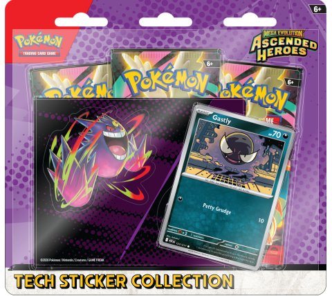 Pokemon TCG - Mega Evolution - Ascended Heroes Tech Sticker Blister: Gastly