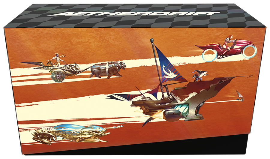 Magic: The Gathering - Aetherdrift - Finish Line Bundle, front view inside box