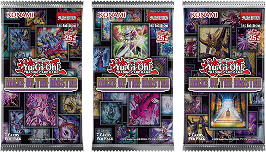 Yu-Gi-Oh! TCG - Maze of the Master - Booster Pack Example 3 styles