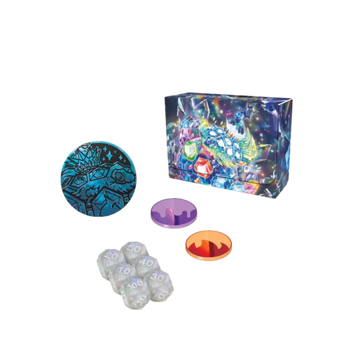 Pokemon TCG - Scarlet & Violet - Ultra Premium Collection - Terapagos Box content dices