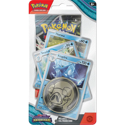 Pokemon TCG - Scarlet & Violet - Twilight Masquerade - Premium Checklane Blister - Kingdra packaging preview