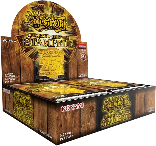 Yu-Gi-Oh! TCG - Quarter Century Stampede - Booster Box (24 Packs) Display Box Example