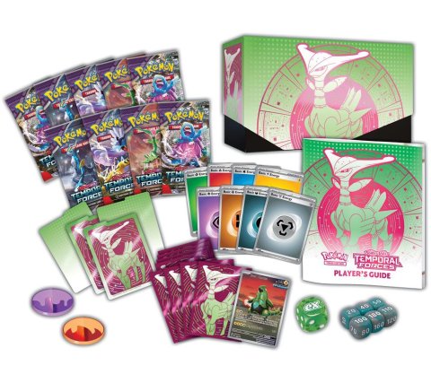 Pokemon TCG - Scarlet & Violet - Temporal Forces - Elite Trainer Box - Iron Leaves Box Content