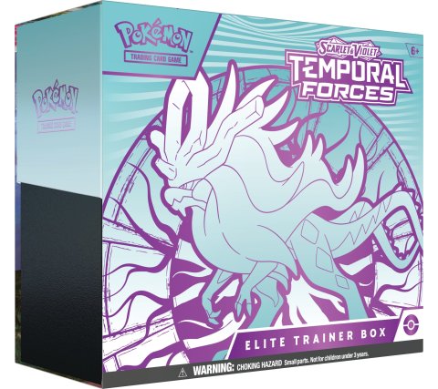 Pokemon TCG - Scarlet & Violet - Temporal Forces - Elite Trainer Box - Walking Wake Box