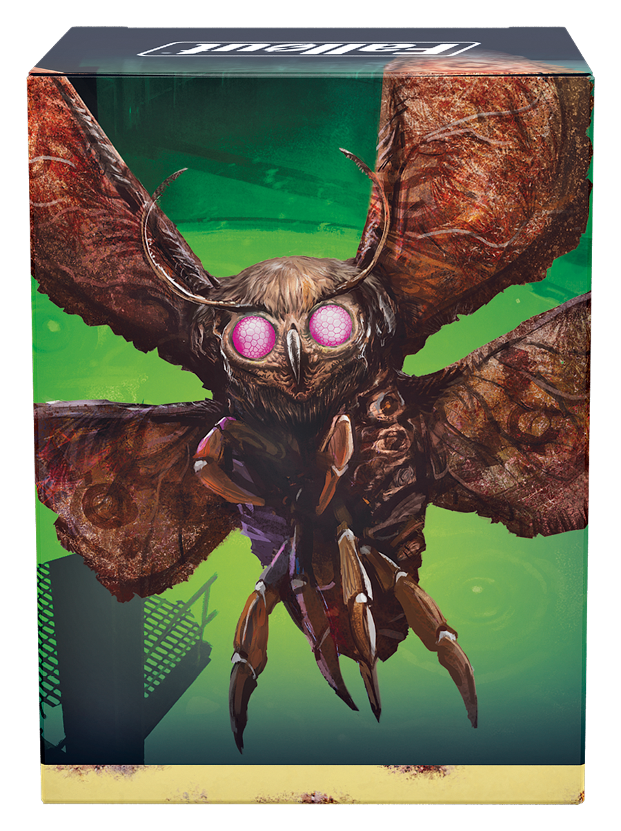 Mutant Menace Fallout Commander Deck, included deck box featuring The Wise Mothman artwork