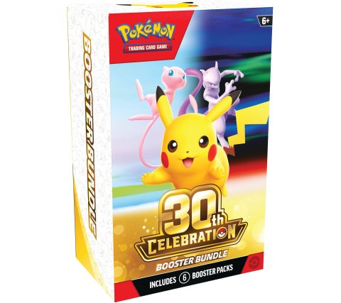 Pokémon TCG 30th Celebration Booster Bundle box featuring Pikachu artwork