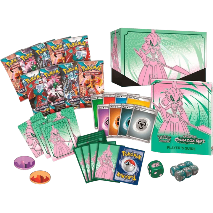 Pokemon TCG - Scarlet & Violet - Paradox Rift - Elite Trainer Box - Iron Valiant Box content
