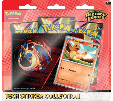 Pokemon TCG - Mega Evolution - Ascended Heroes Tech Sticker Blister: Charmander