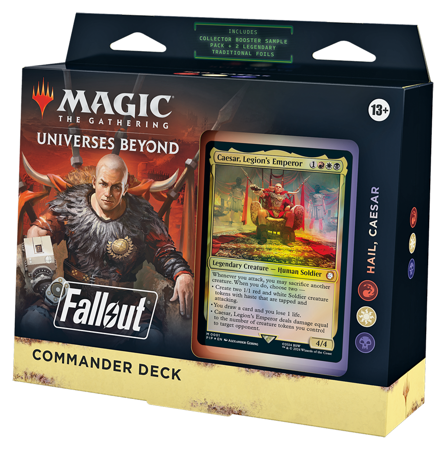 Magic: The Gathering Fallout Hail, Caesar Commander Deck, right angled packaging view