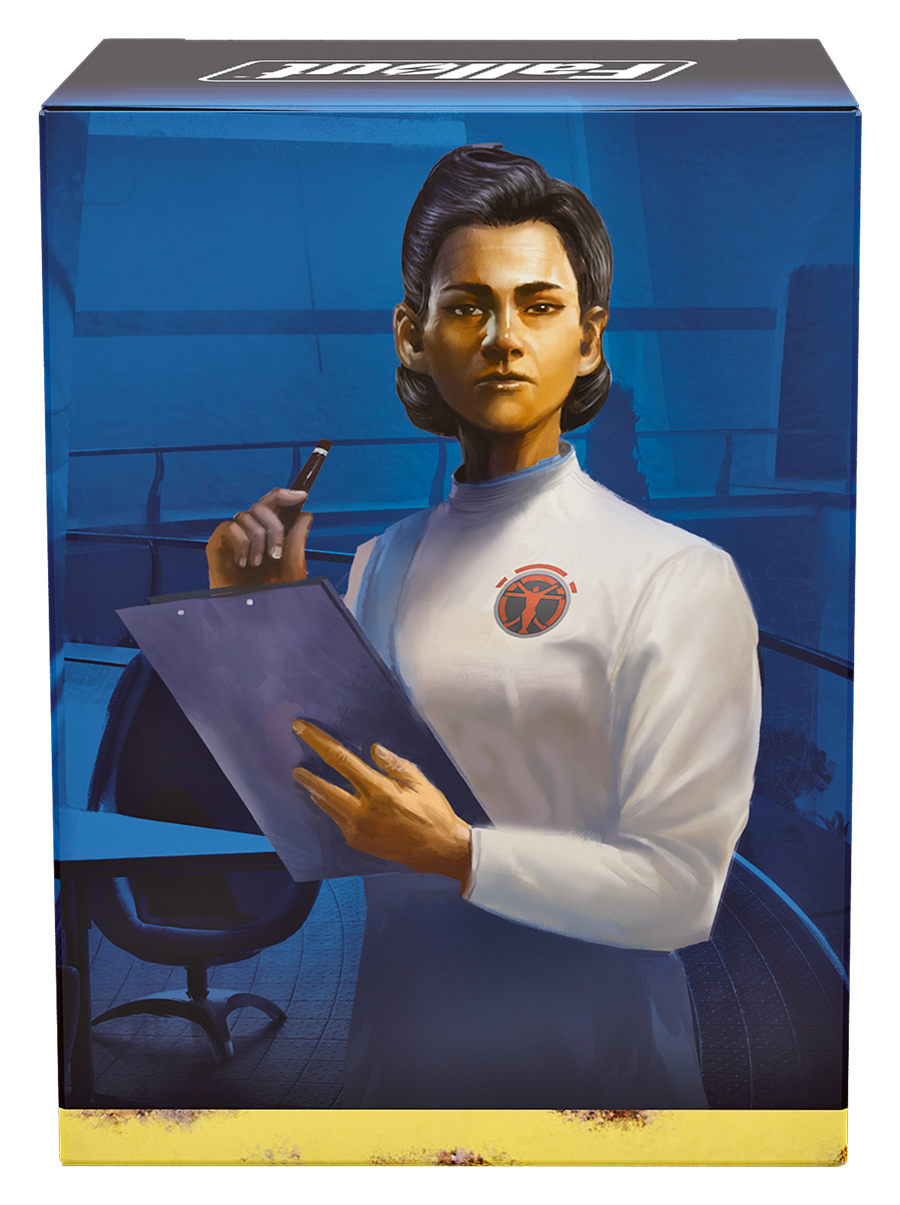 Science! Fallout Commander Deck, included deck box featuring Dr. Madison Li artwork