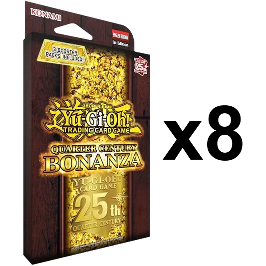 Yu-Gi-Oh! TCG - Quarter Century Bonanza - Sealed Tuckbox 24-Pack Case (8 Tuckboxes)